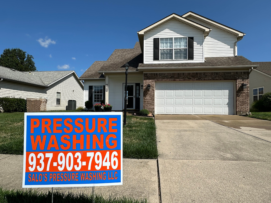 Very Nice Exterior House Washing in Miamisburg, OH